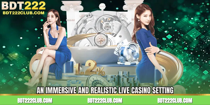 An Immersive and Realistic Live Casino Setting
