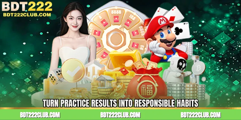 Turn Practice Results into Responsible Habits